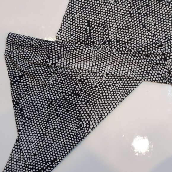 Laura Flare Culottes Cropped Pants Foldover Animal Print Womens Size Large - Picture 6 of 10